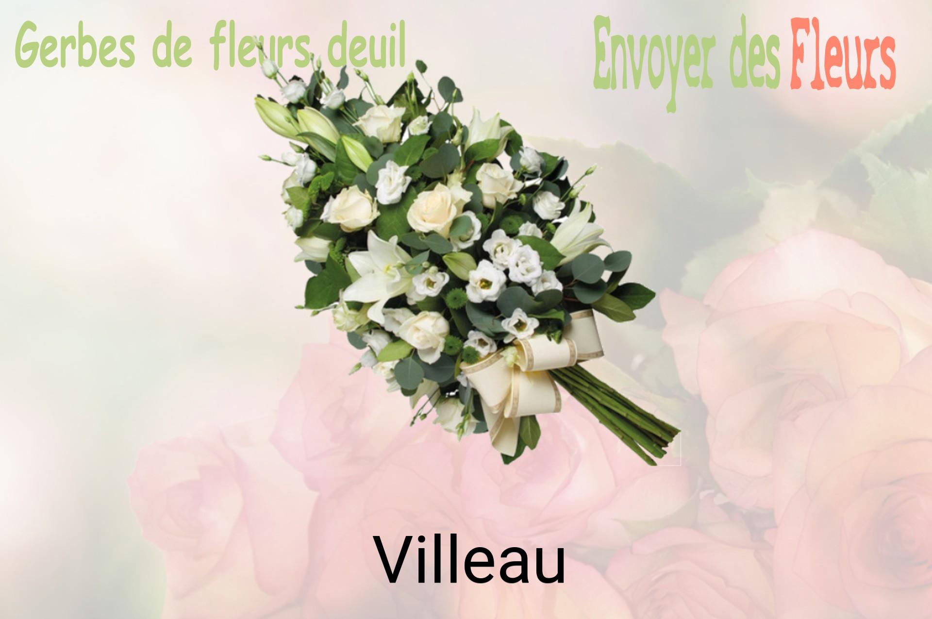 Gerbe de fleurs de deuil livrée à Villeau
